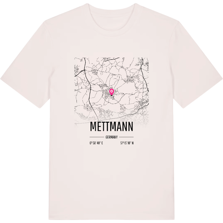 Mettmann karta t-shirt – t-shirt från PinShirt