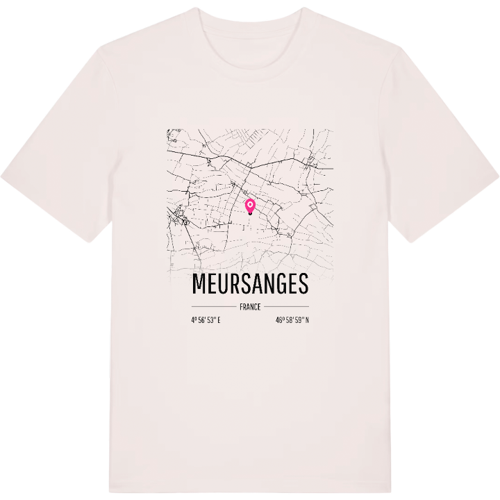 Meursanges karta t-shirt – t-shirt från PinShirt