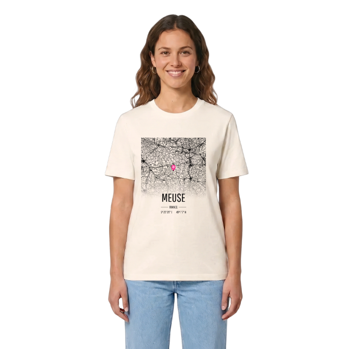 Meuse karta t-shirt – t-shirt från PinShirt