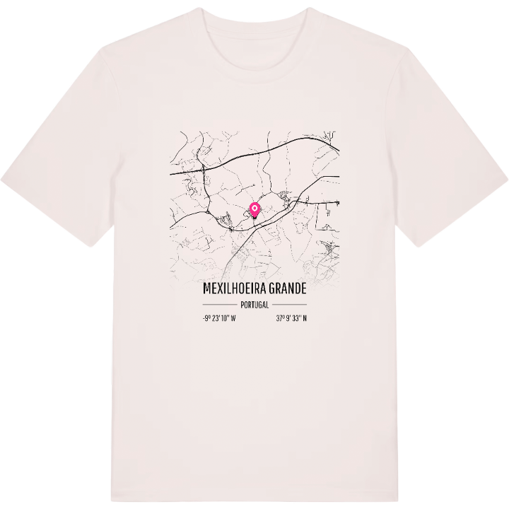 Mexilhoeira Grande karta t-shirt – t-shirt från PinShirt