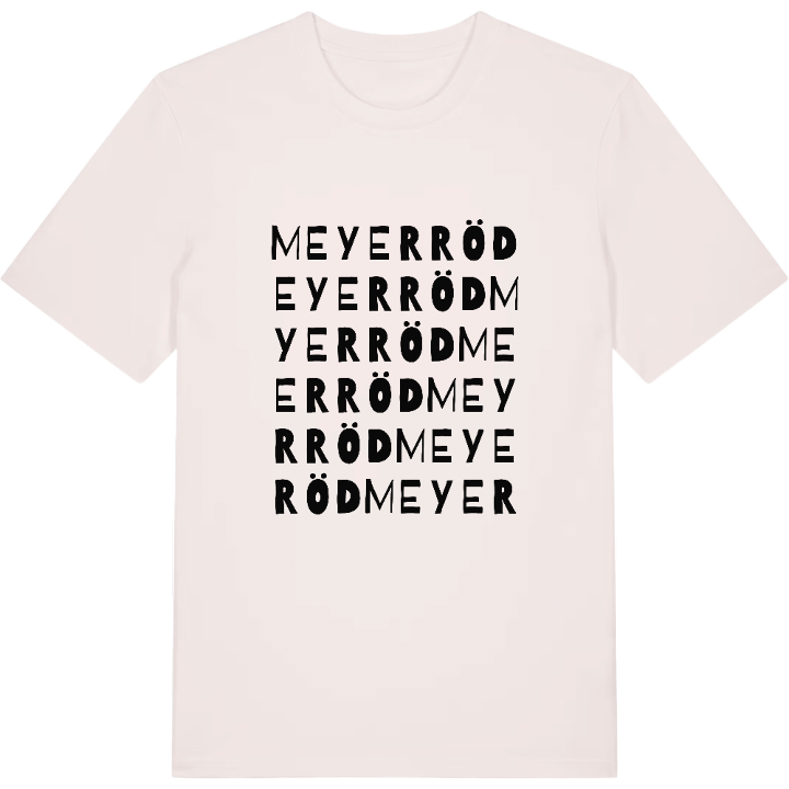 Meyerröd ordlek t-shirt – t-shirt från PinShirt