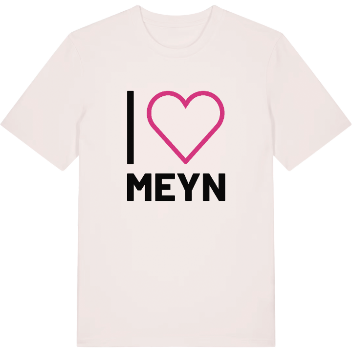 Jag älskar Meyn t-shirt stort tryck – t-shirt från PinShirt