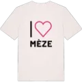 Jag älskar Mèze t-shirt stort tryck