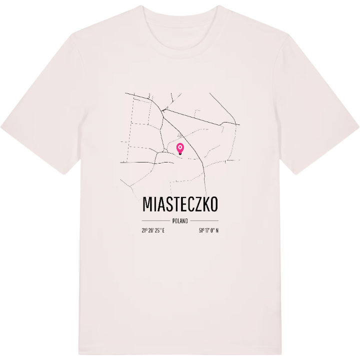 Miasteczko karta t-shirt – t-shirt från PinShirt