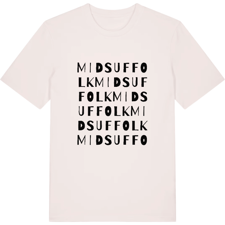 Mid Suffolk ordlek t-shirt – t-shirt från PinShirt