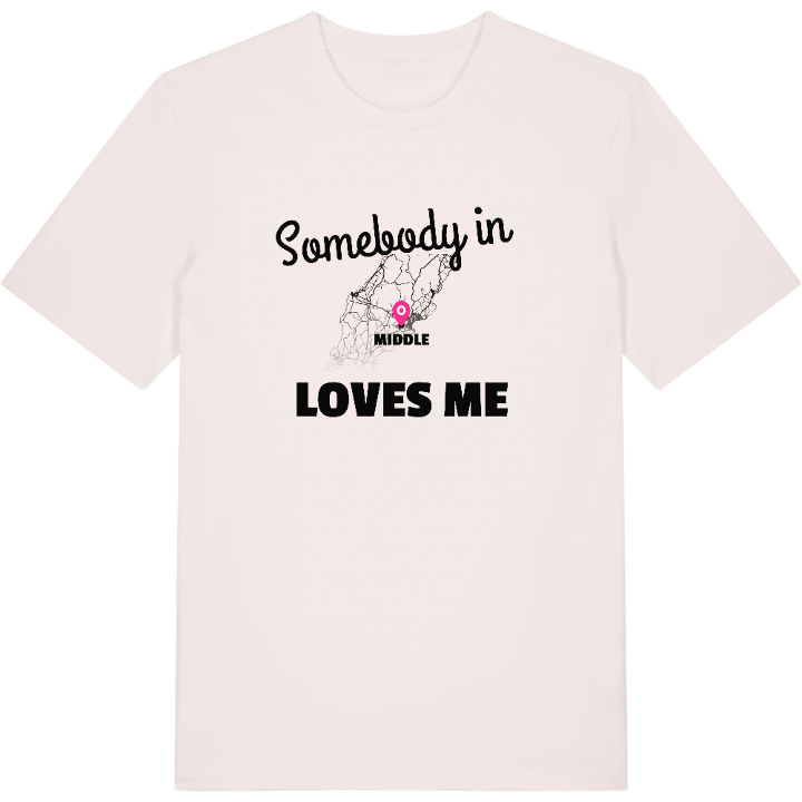 Någon i Middle älskar mig t-shirt – t-shirt från PinShirt