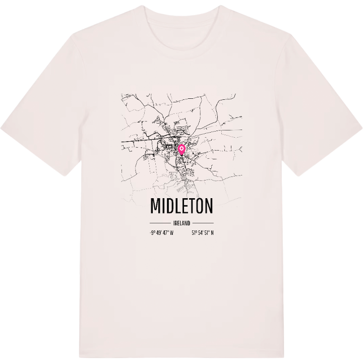 Midleton karta t-shirt – t-shirt från PinShirt