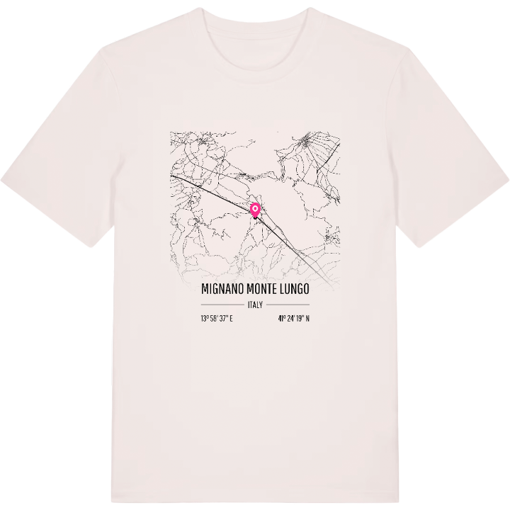 Mignano Monte Lungo karta t-shirt – t-shirt från PinShirt
