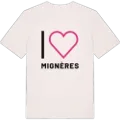 Jag älskar Mignères t-shirt stort tryck