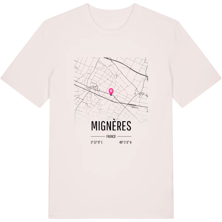 Mignères karta t-shirt – t-shirt från PinShirt