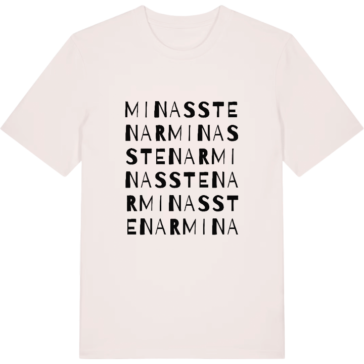 Minas stenar ordlek t-shirt – t-shirt från PinShirt