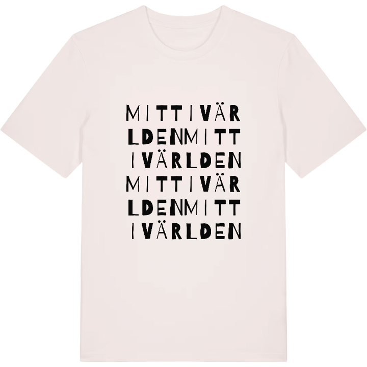 Mitt i världen ordlek t-shirt – t-shirt från PinShirt