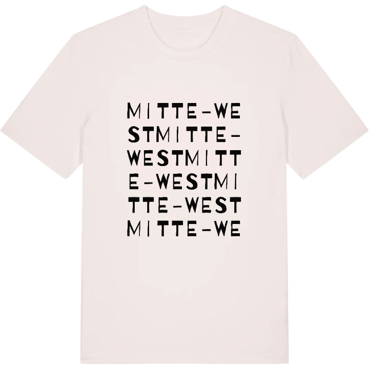 Mitte-West ordlek t-shirt – t-shirt från PinShirt