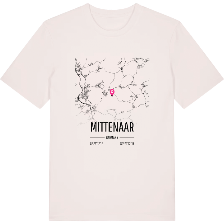 Mittenaar karta t-shirt – t-shirt från PinShirt
