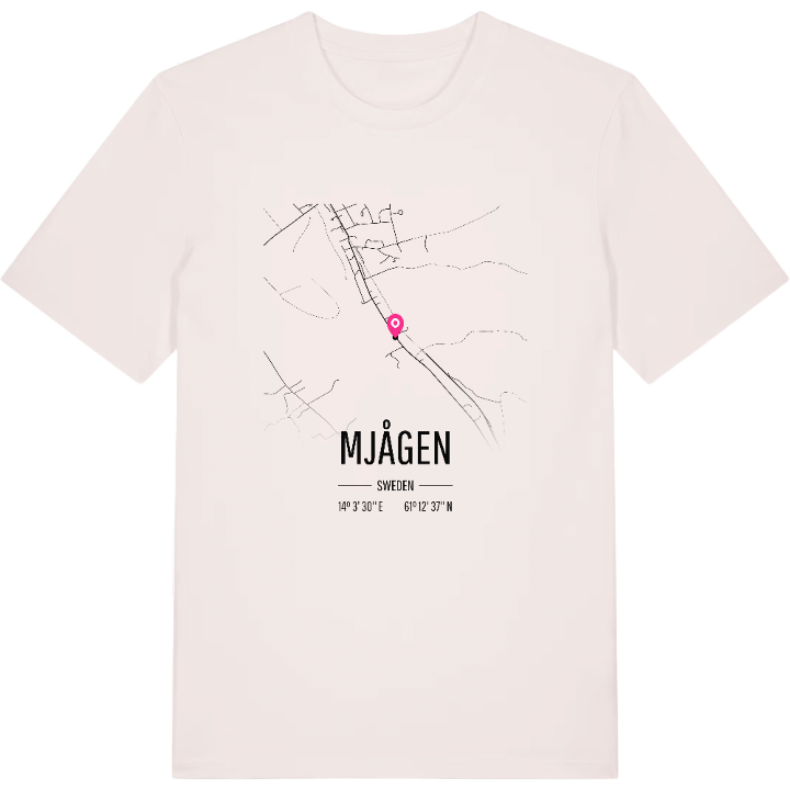 Mjågen karta t-shirt – t-shirt från PinShirt