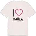 Jag älskar Mjöla t-shirt stort tryck