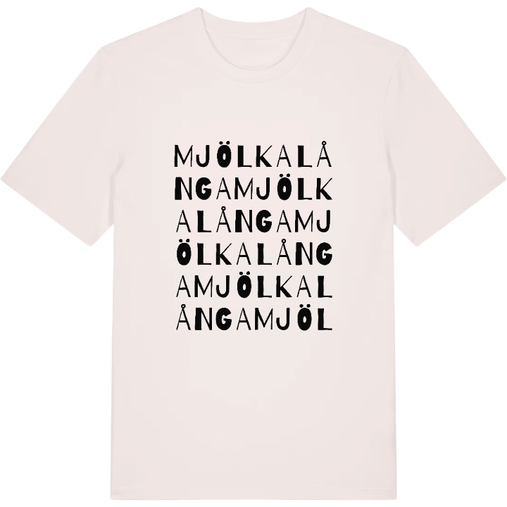 Mjölkalånga ordlek t-shirt – t-shirt från PinShirt