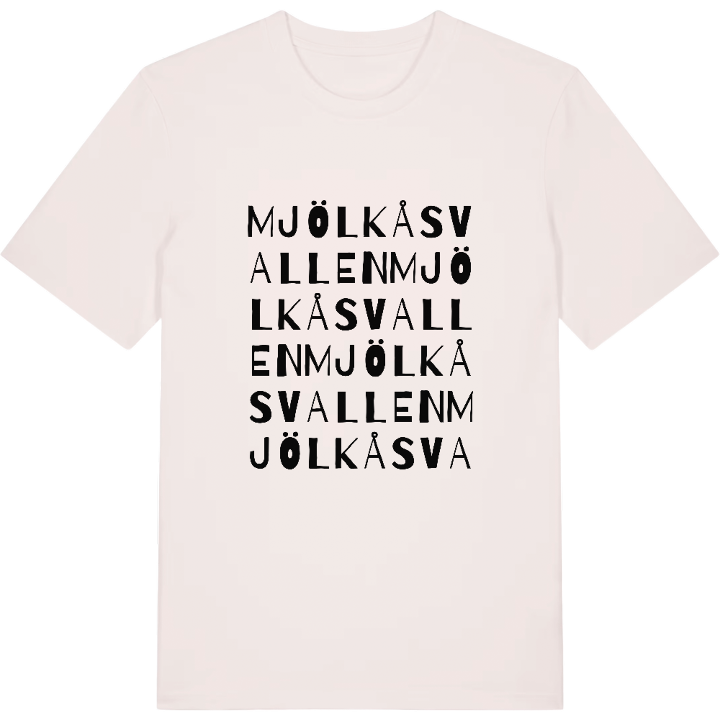 Mjölkåsvallen ordlek t-shirt – t-shirt från PinShirt