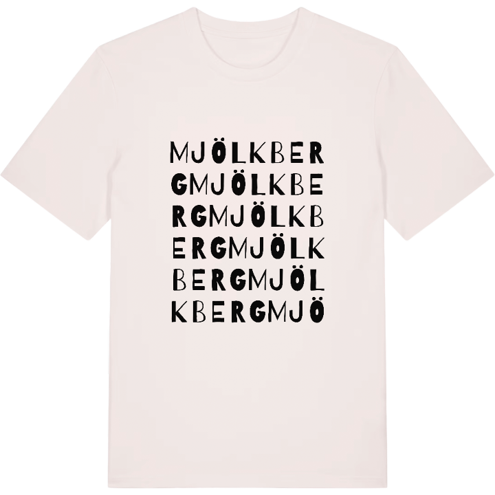 Mjölkberg ordlek t-shirt – t-shirt från PinShirt