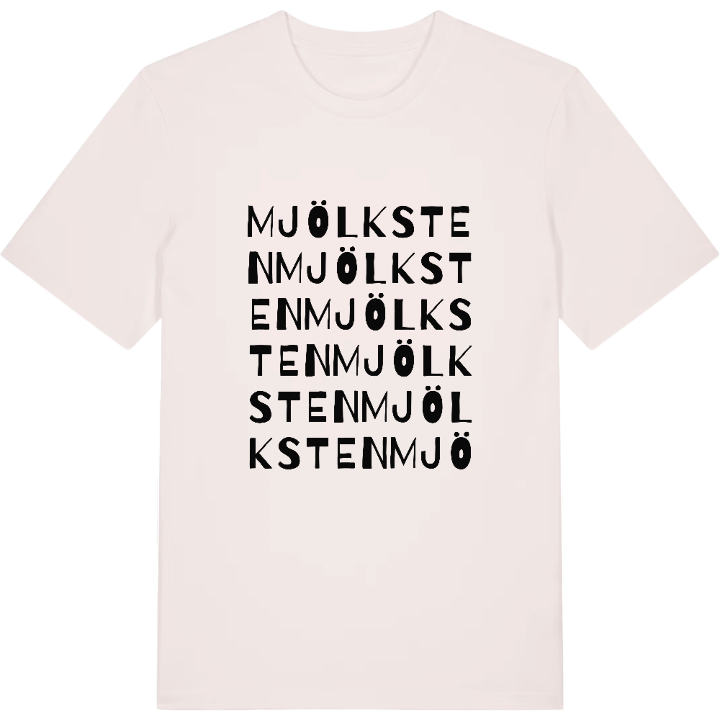 Mjölksten ordlek t-shirt – t-shirt från PinShirt