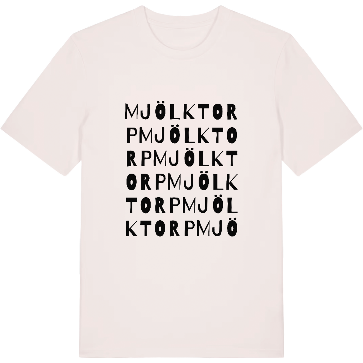 Mjölktorp ordlek t-shirt – t-shirt från PinShirt