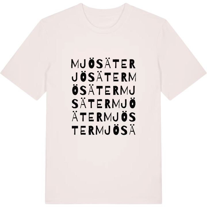 Mjösäter ordlek t-shirt – t-shirt från PinShirt