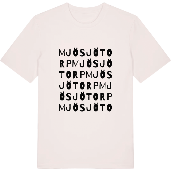 Mjösjötorp ordlek t-shirt – t-shirt från PinShirt