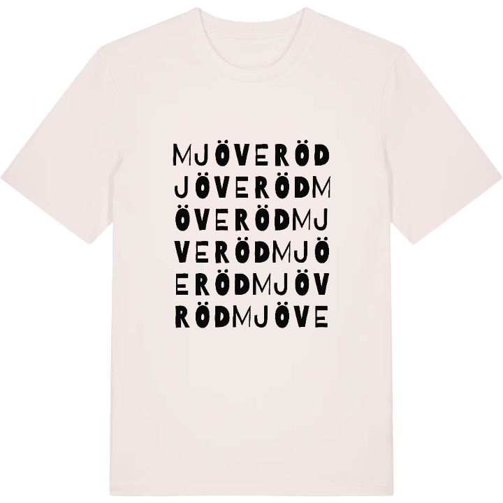 Mjöveröd ordlek t-shirt – t-shirt från PinShirt