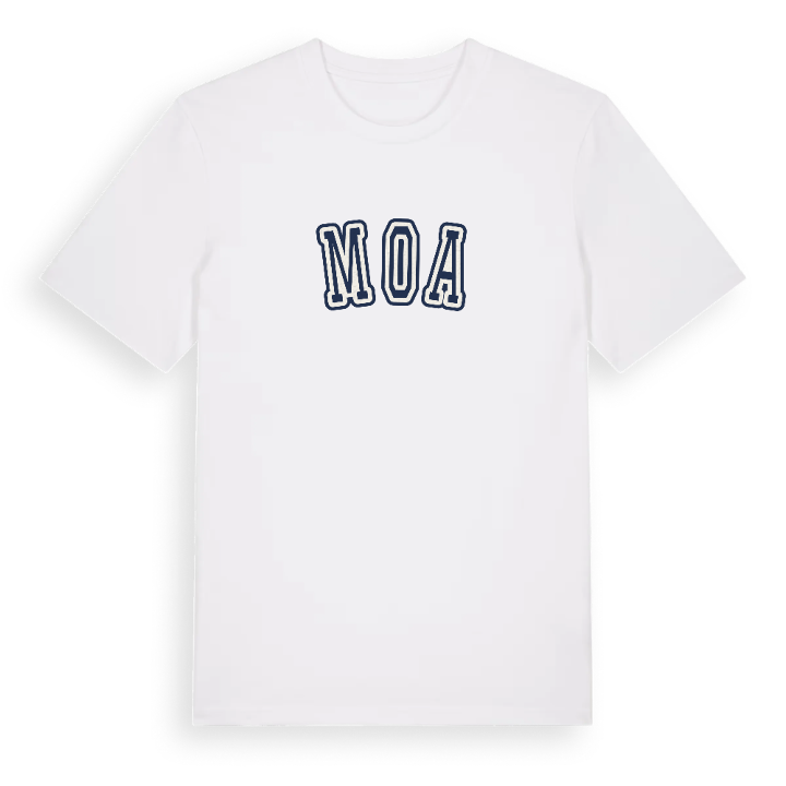 Moa college t-shirt – t-shirt från PinShirt