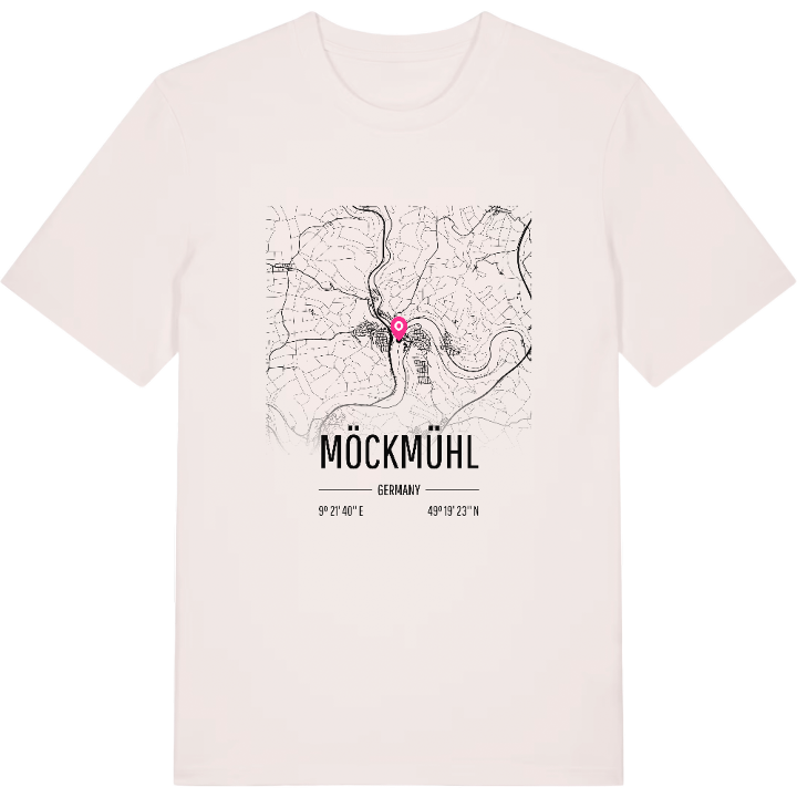 Möckmühl karta t-shirt – t-shirt från PinShirt