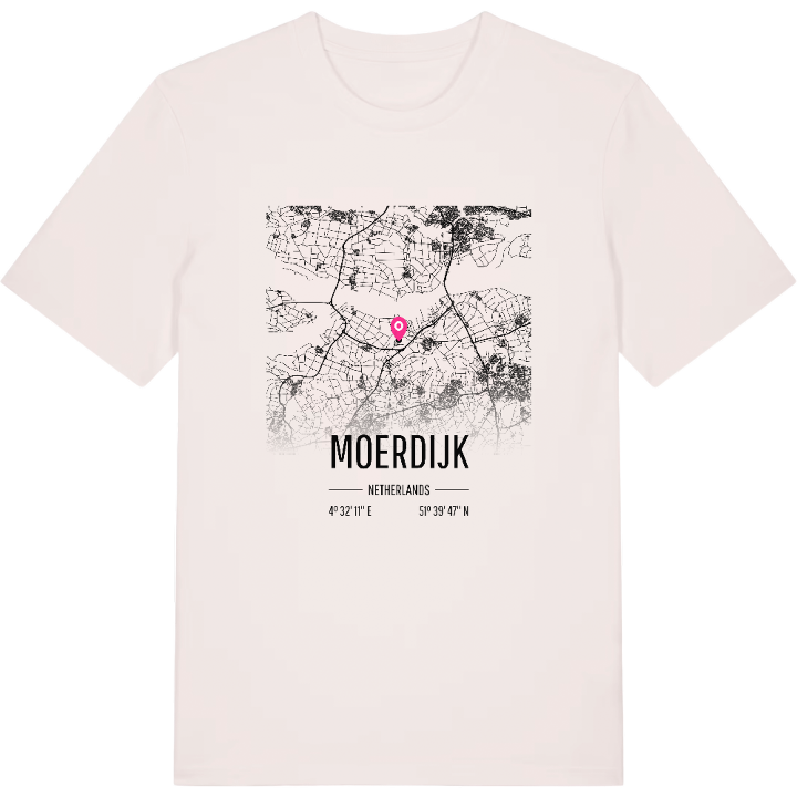 Moerdijk karta t-shirt – t-shirt från PinShirt