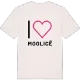 Jag älskar Moglicë t-shirt stort tryck