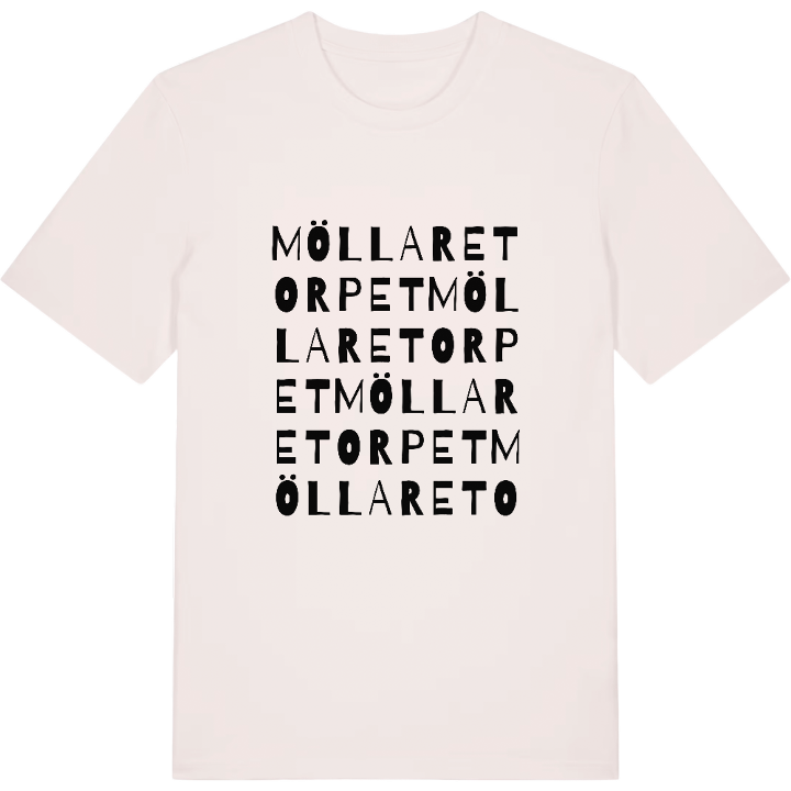 Möllaretorpet ordlek t-shirt – t-shirt från PinShirt