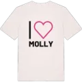 Jag älskar Molly t-shirt stort tryck