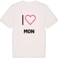 Jag älskar Mon t-shirt stort tryck