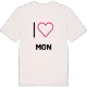 Jag älskar Mon t-shirt stort tryck