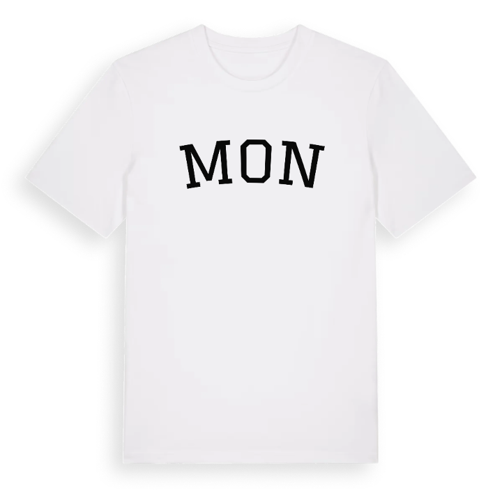 Mon böjd t-shirt – t-shirt från PinShirt