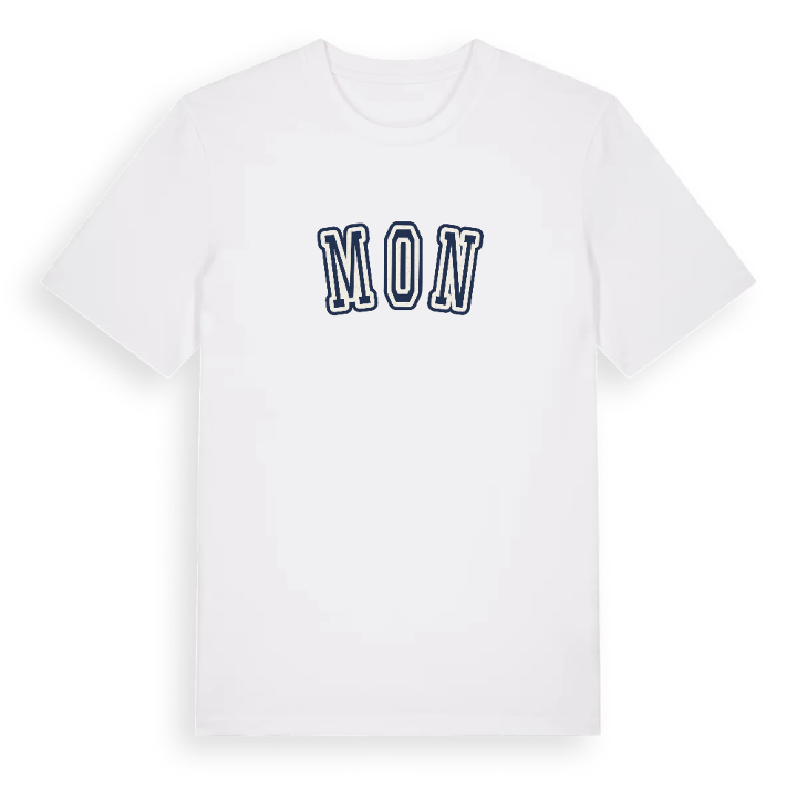 Mon college t-shirt – t-shirt från PinShirt