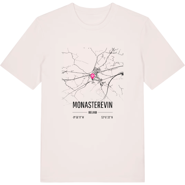 Monasterevin karta t-shirt – t-shirt från PinShirt