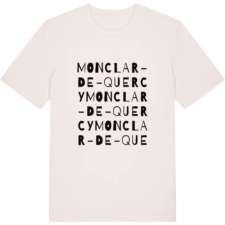 Monclar-de-Quercy ordlek t-shirt – t-shirt från PinShirt