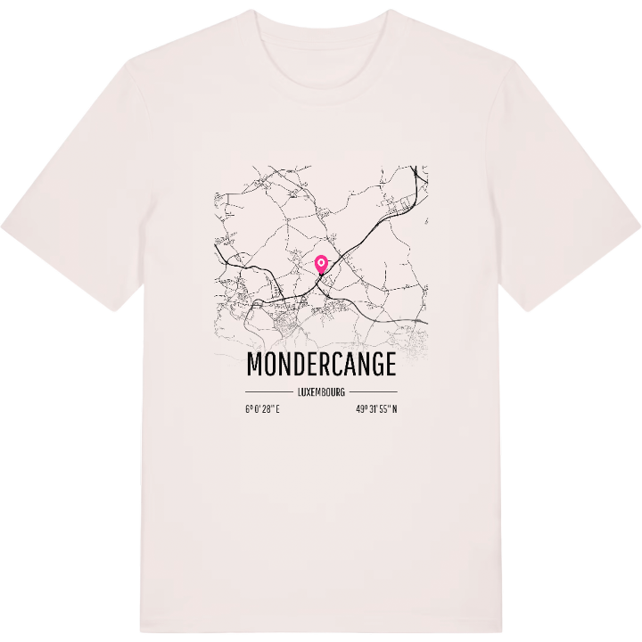 Mondercange karta t-shirt – t-shirt från PinShirt