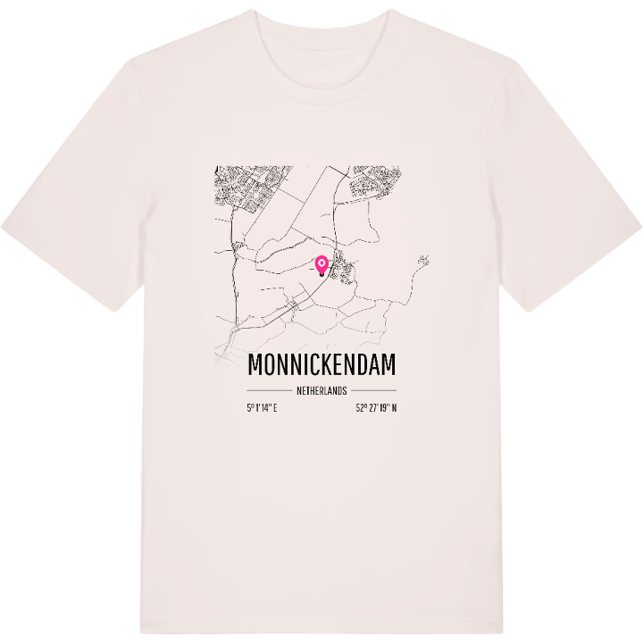 Monnickendam karta t-shirt – t-shirt från PinShirt