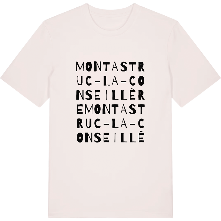 Montastruc-la-Conseillère ordlek t-shirt – t-shirt från PinShirt