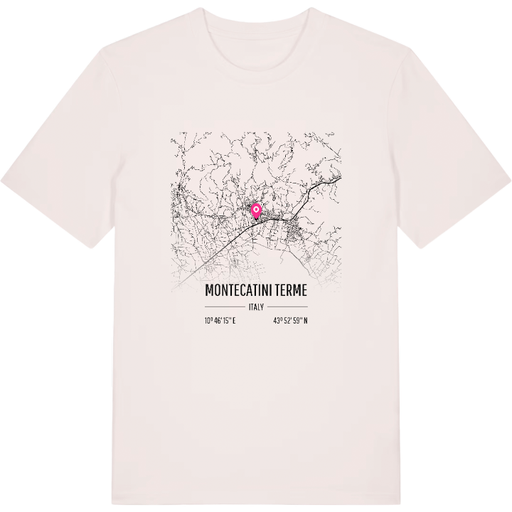 Montecatini Terme karta t-shirt – t-shirt från PinShirt