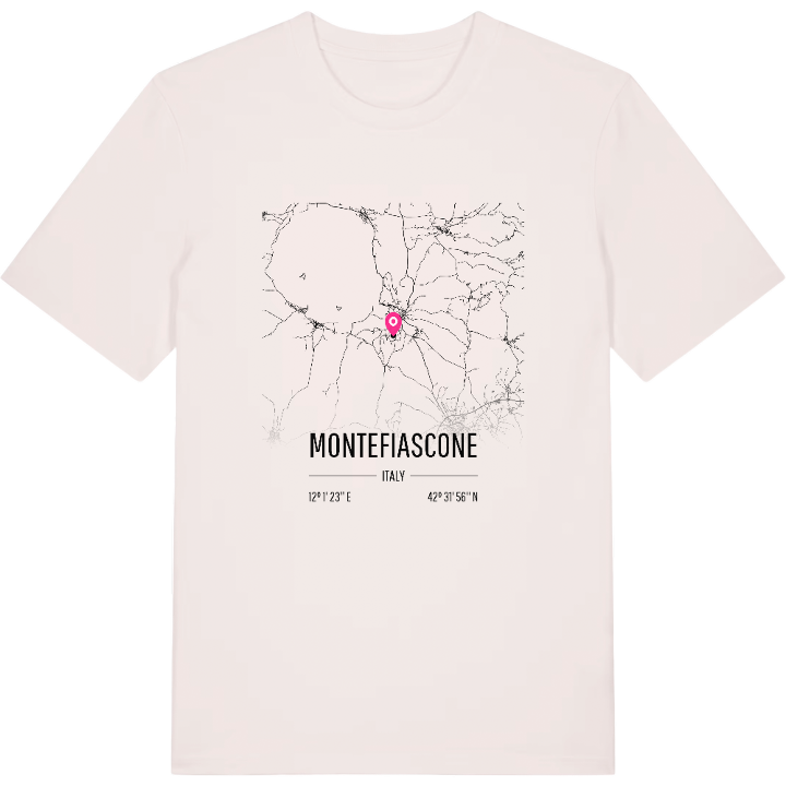 Montefiascone karta t-shirt – t-shirt från PinShirt