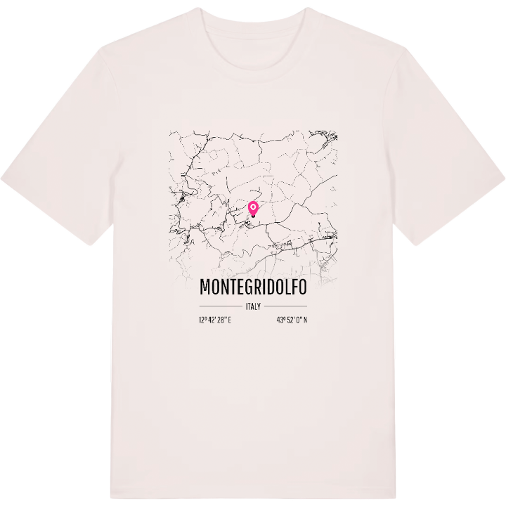 Montegridolfo karta t-shirt – t-shirt från PinShirt