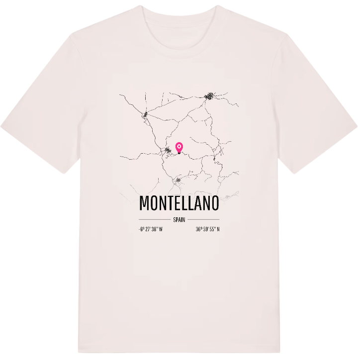 Montellano karta t-shirt – t-shirt från PinShirt