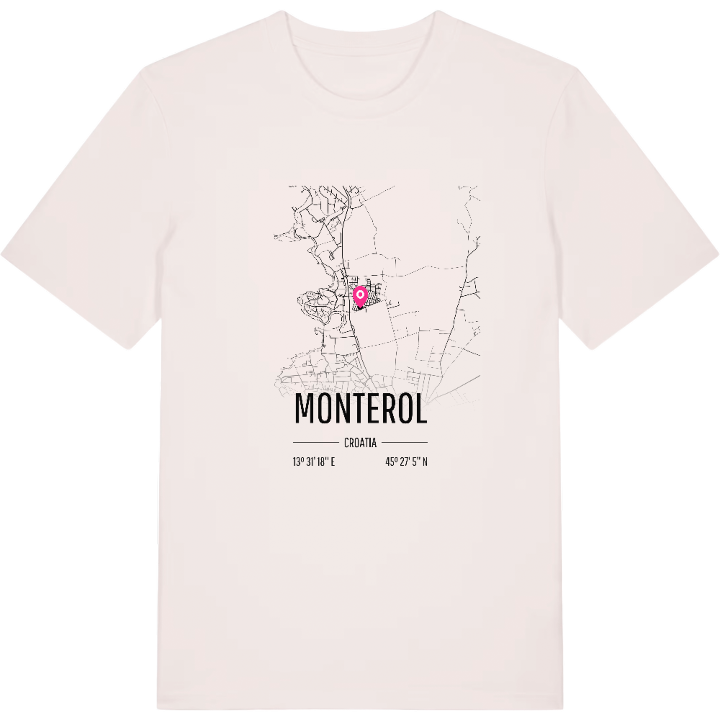 Monterol karta t-shirt – t-shirt från PinShirt