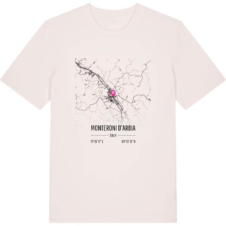 Monteroni d'Arbia karta t-shirt – t-shirt från PinShirt