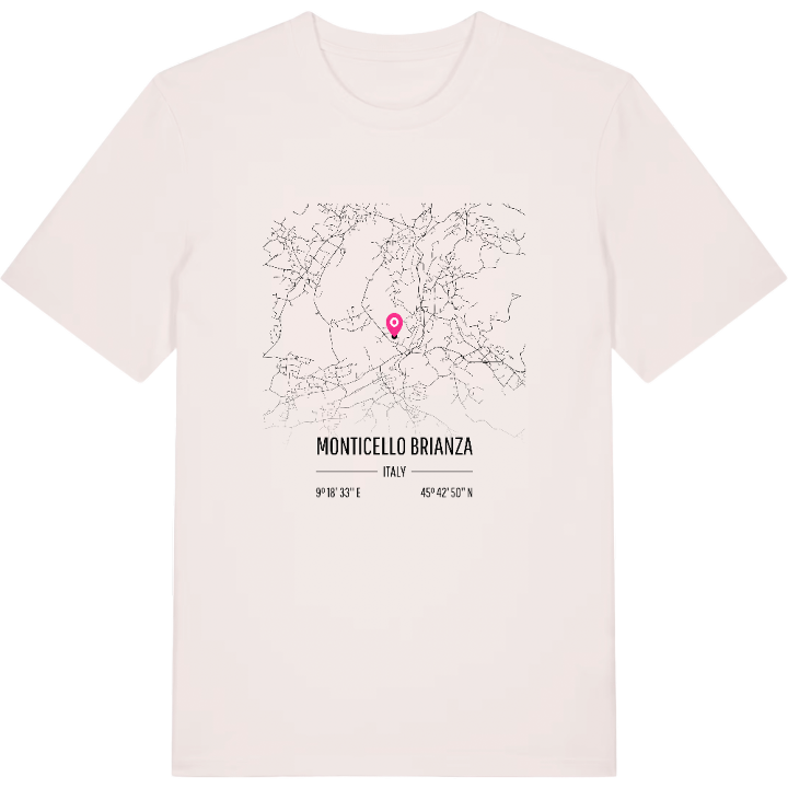 Monticello Brianza karta t-shirt – t-shirt från PinShirt